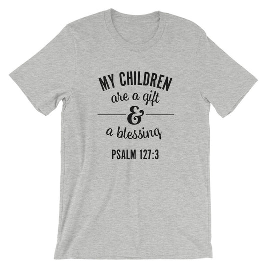 Children are a Blessing Unisex Short Sleeve Jersey T-Shirt with Tear Away Label