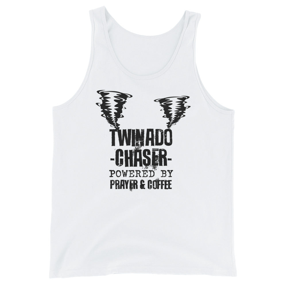 Twinado Chaser - Powered by Prayer Unisex Tank Top