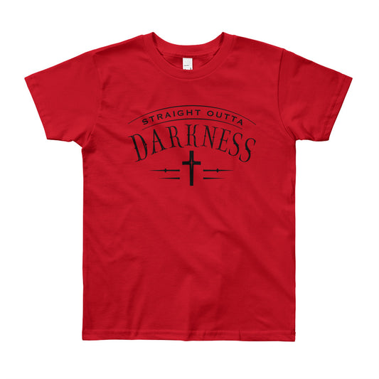 Straight Outta Darkness Youth Short Sleeve T-Shirt