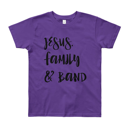 JESUS Family and Band Youth Short Sleeve T-Shirt
