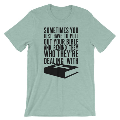 Pull out your Bible Unisex T-Shirt