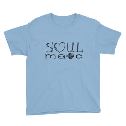 Love Soul Mate Hand Drawn Youth Short Sleeve T-Shirt