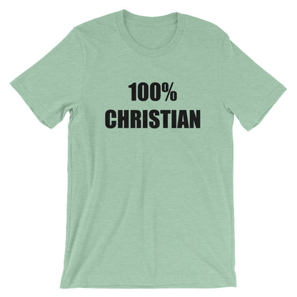 100% Christian Unisex Short Sleeve Jersey T-Shirt