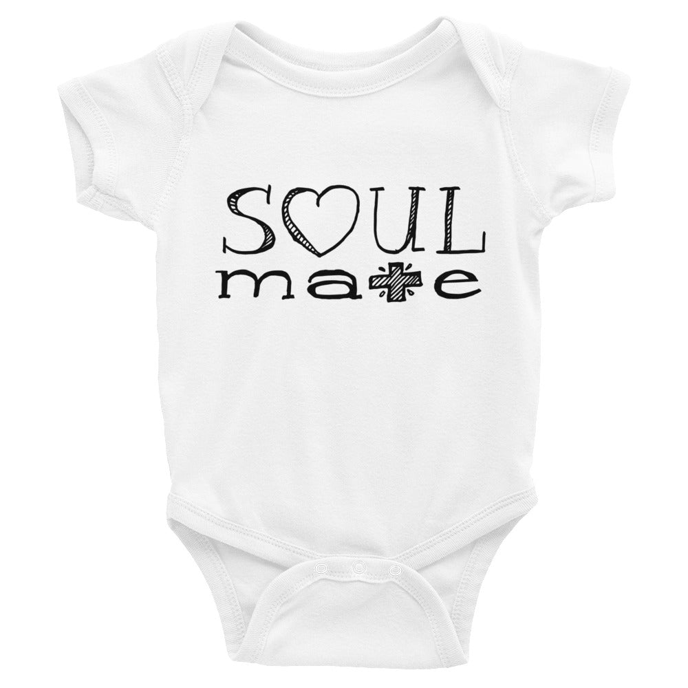 Love Soul Mate Hand Drawn Infant Bodysuit