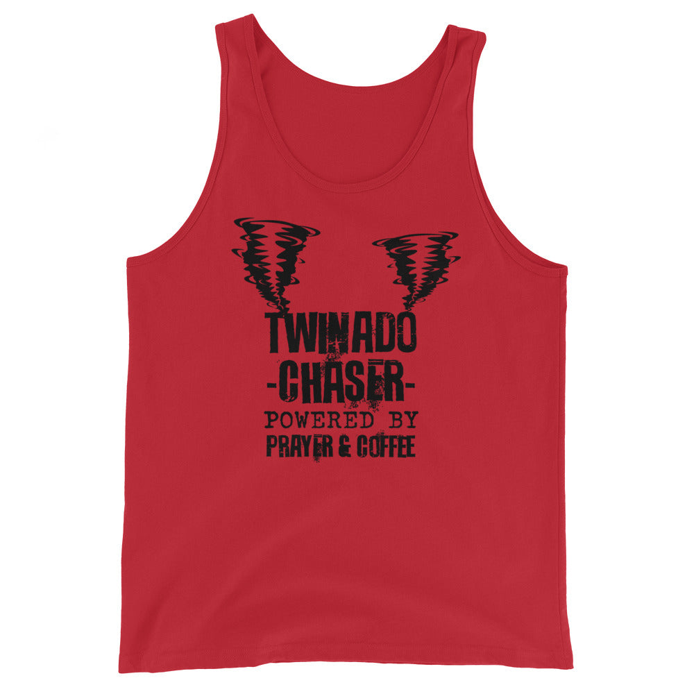 Twinado Chaser - Powered by Prayer Unisex Tank Top