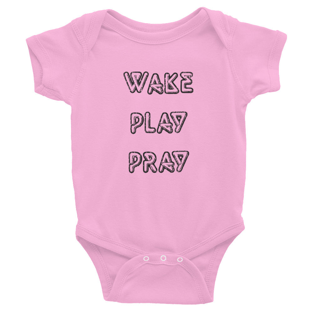 Wake Play Pray Onesie
