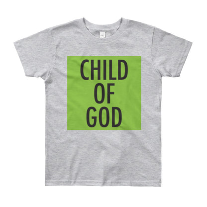 Child of God in Lime Youth Tee