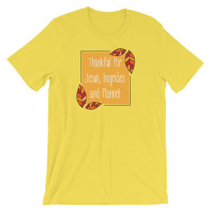 Jesus, Hayrides and Flannel Unisex T-Shirt