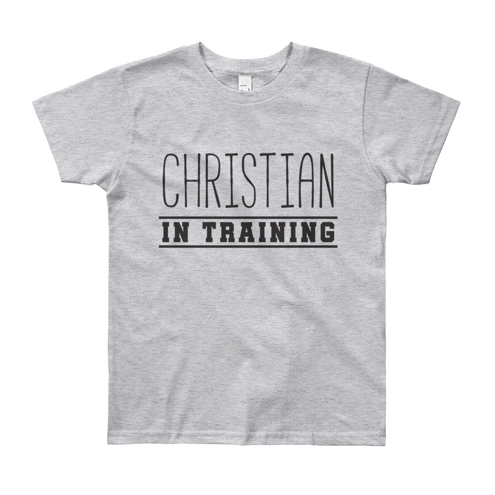 Christian in Training Youth Short Sleeve T-Shirt
