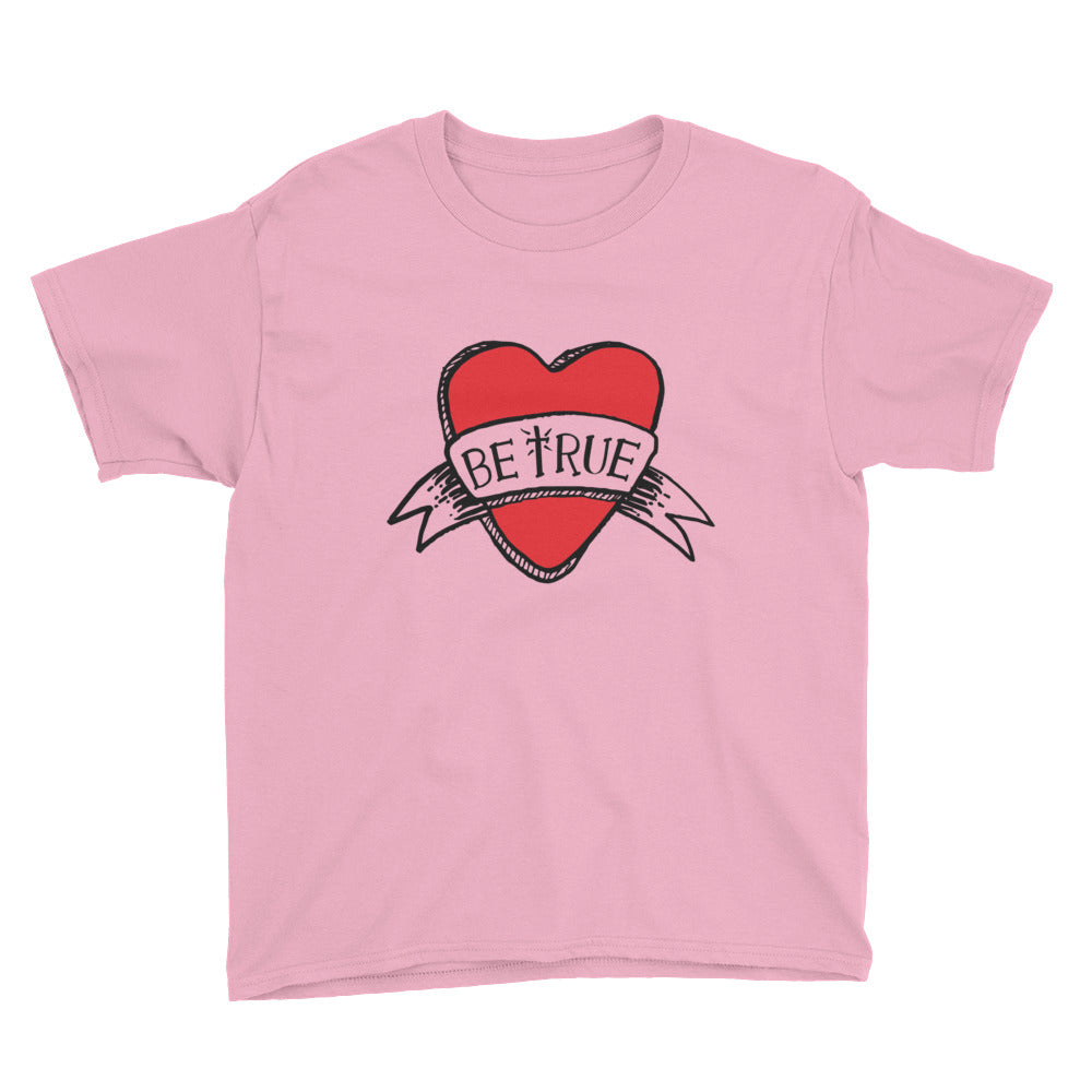 Be True Love Banner Youth Short Sleeve T-Shirt