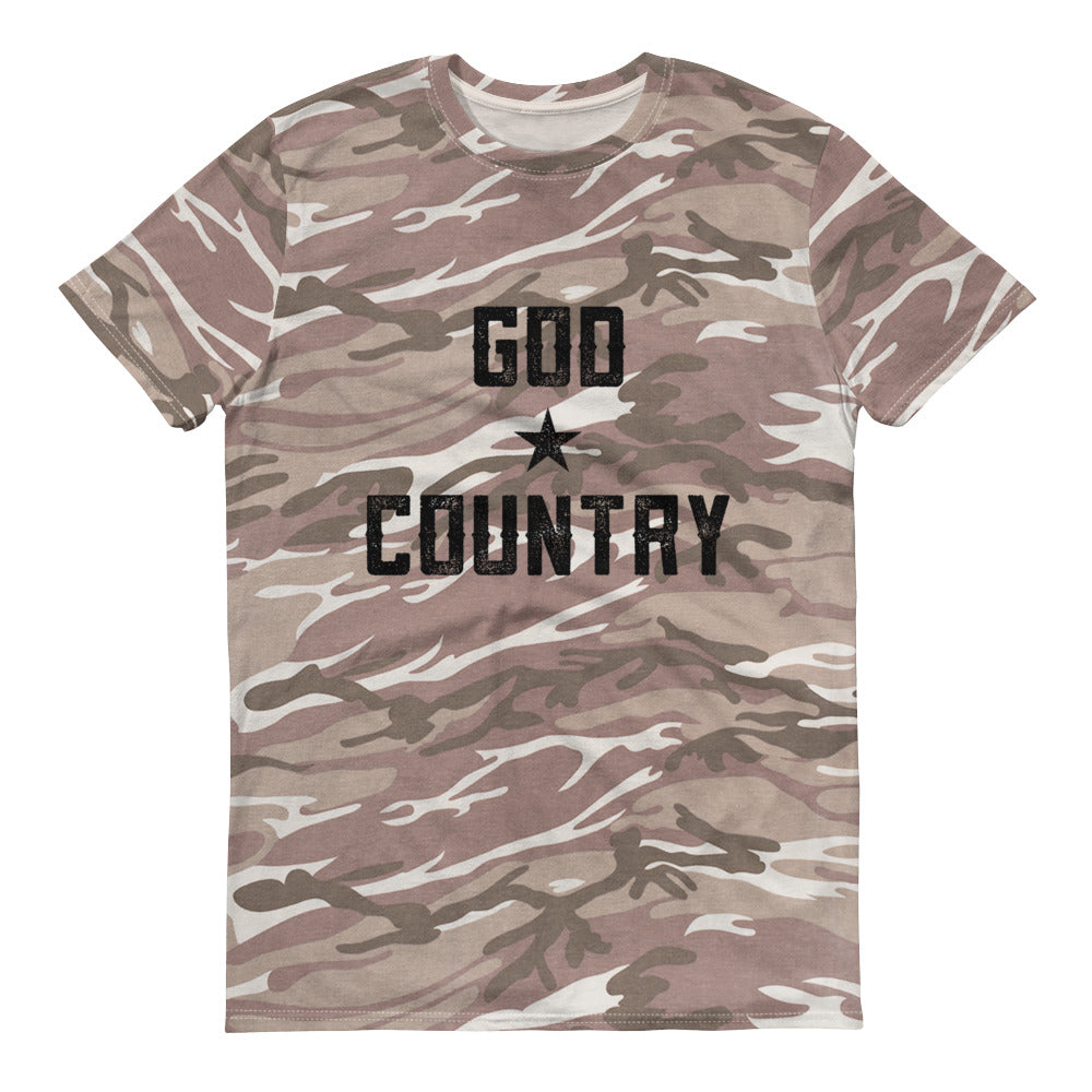 God Country camouflage t-shirt