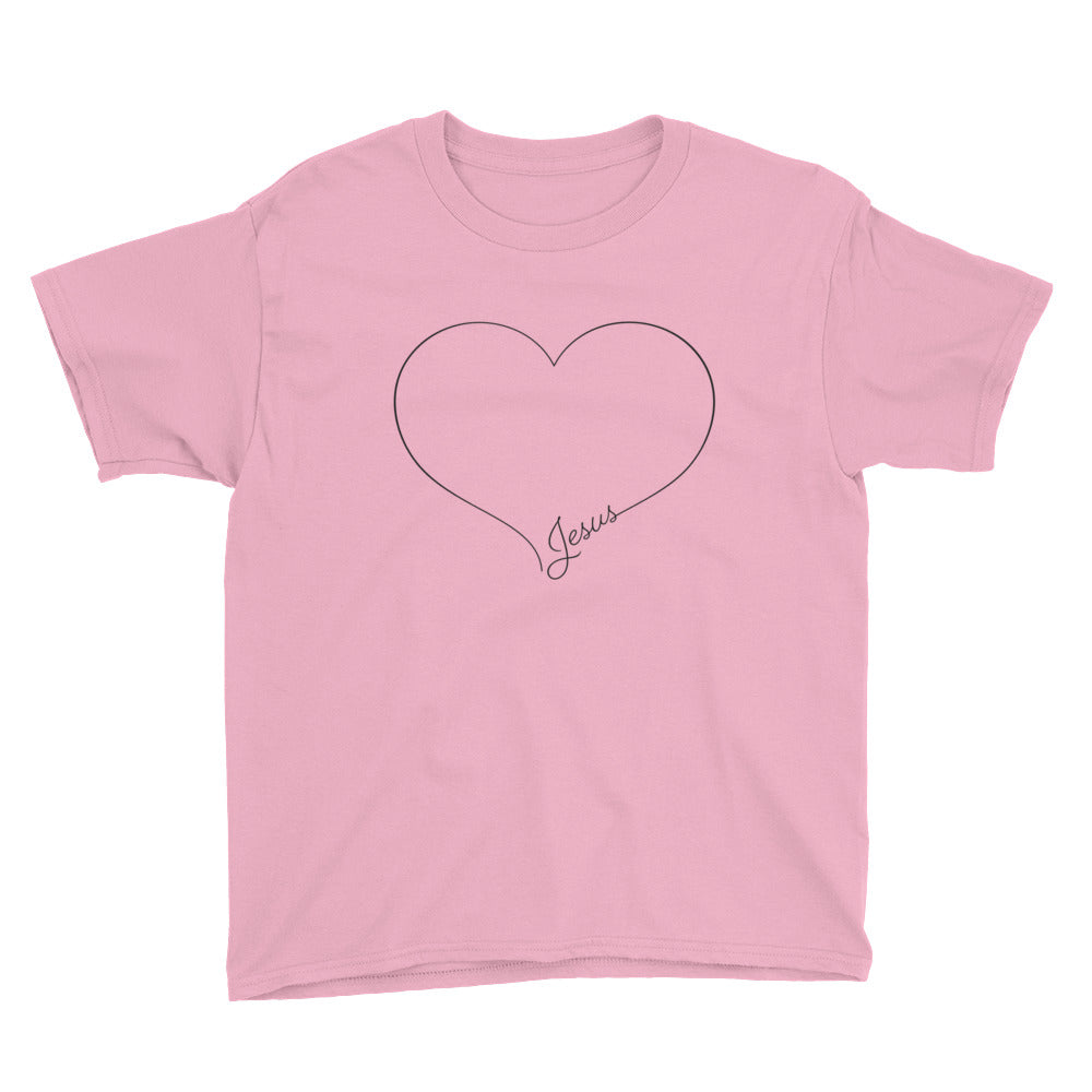 Love Script Youth Short Sleeve T-Shirt