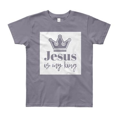 Jesus is my King Youth Short Sleeve T-Shirt