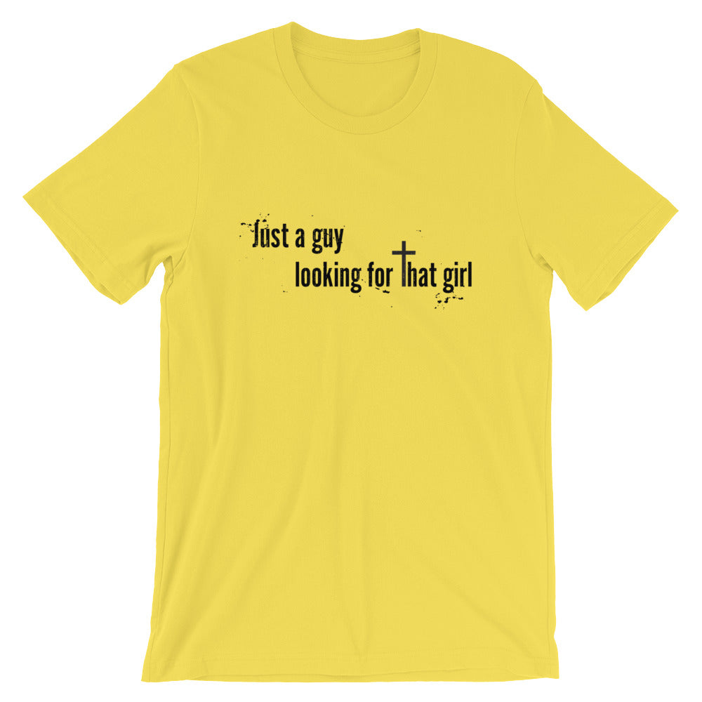 Just a Guy Looking Unisex T-Shirt