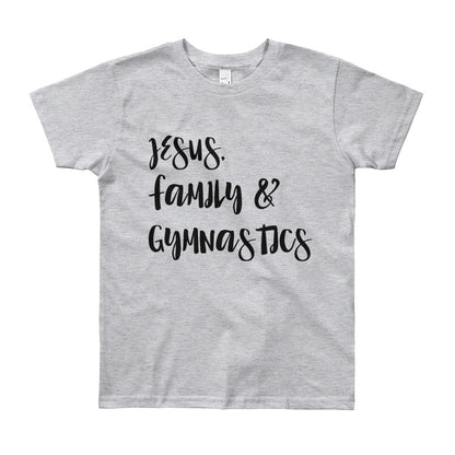 JESUS Family and Gymnastics Youth Short Sleeve T-Shirt