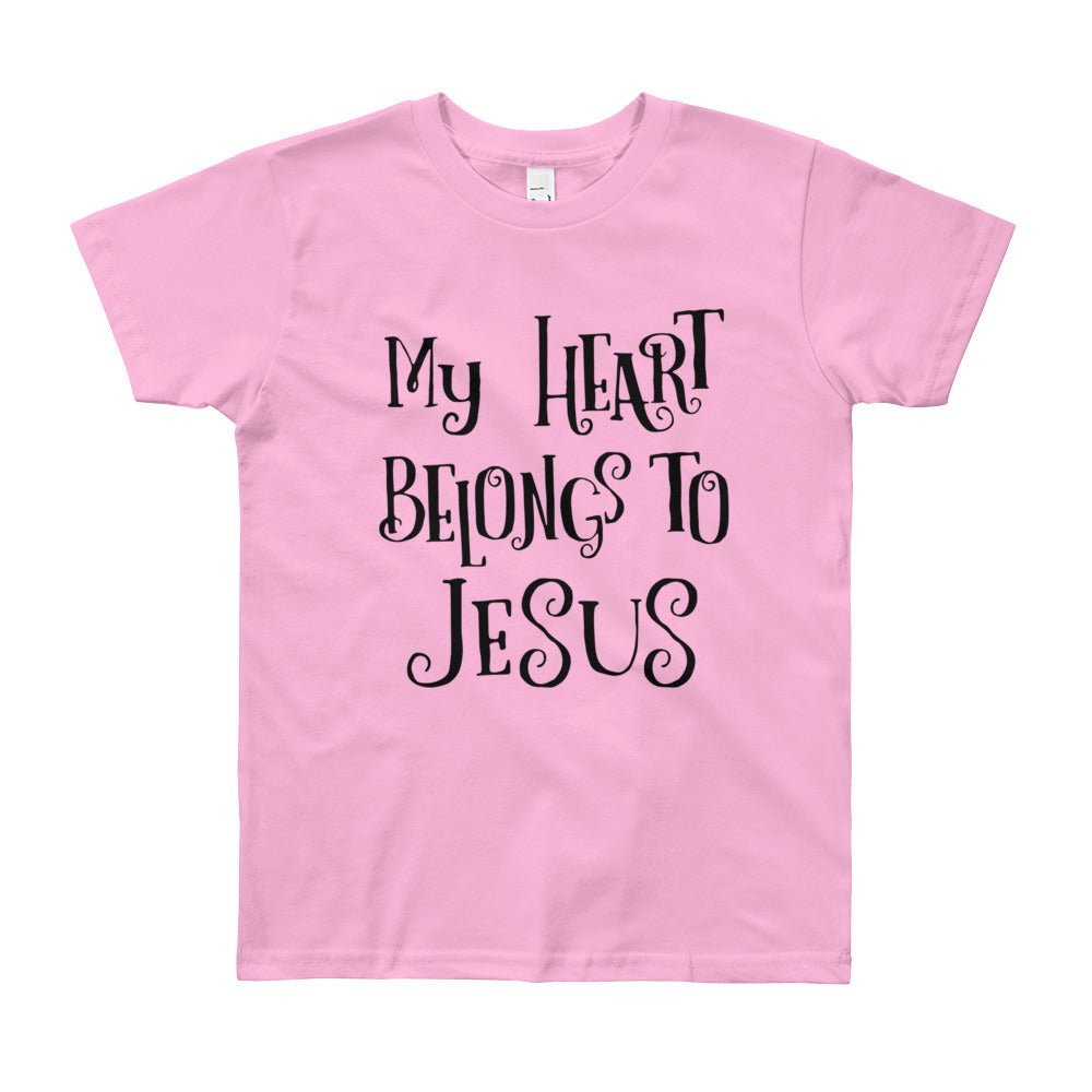 Heart Belongs to Jesus Youth Short Sleeve T-Shirt