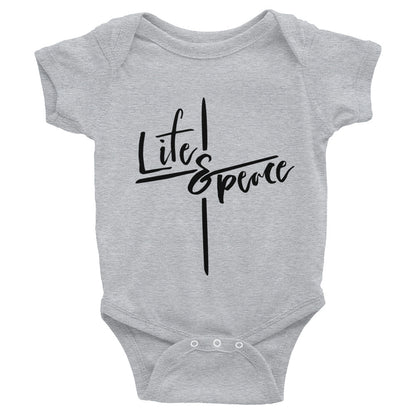 Life and Peace Short Sleeve Onesie