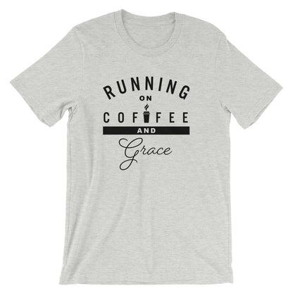 Running on Coffee and Grace Unisex T-Shirt