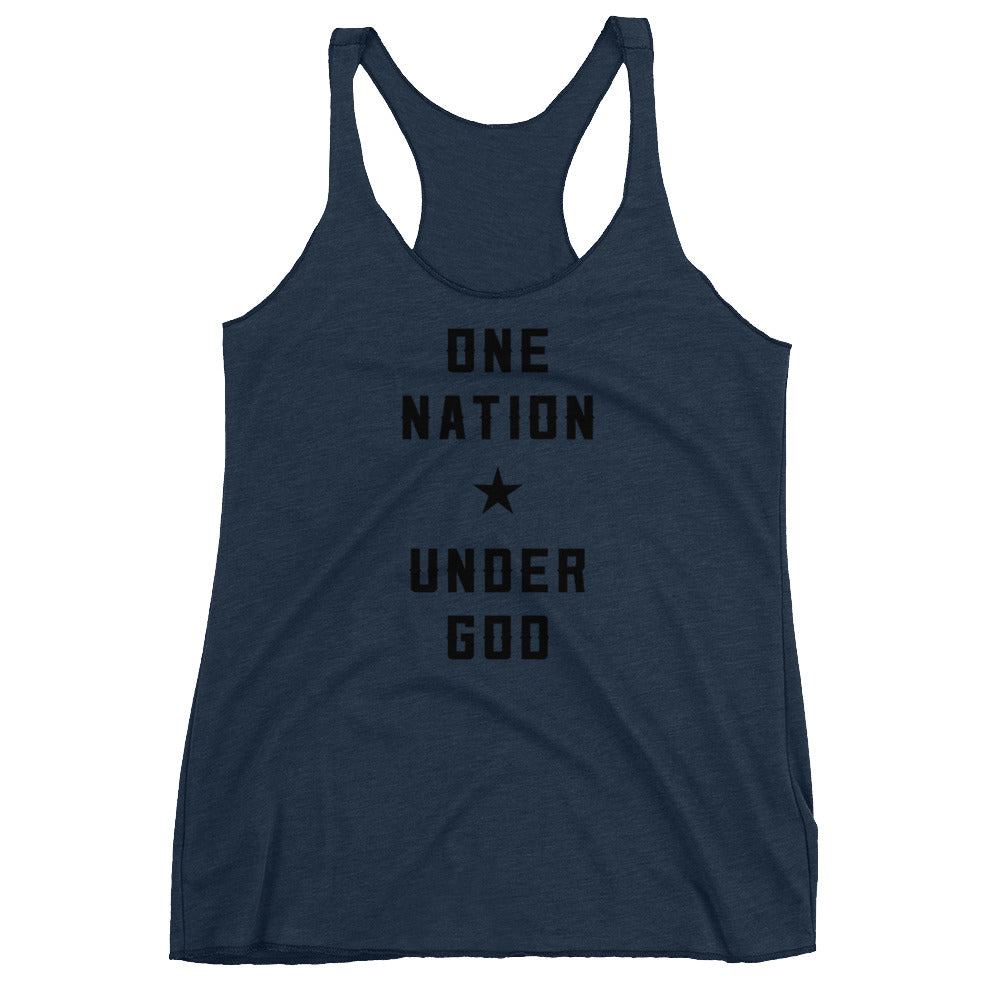 One Nation Under God Women's Racerback Tank