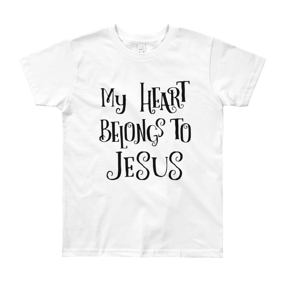 Heart Belongs to Jesus Youth Short Sleeve T-Shirt