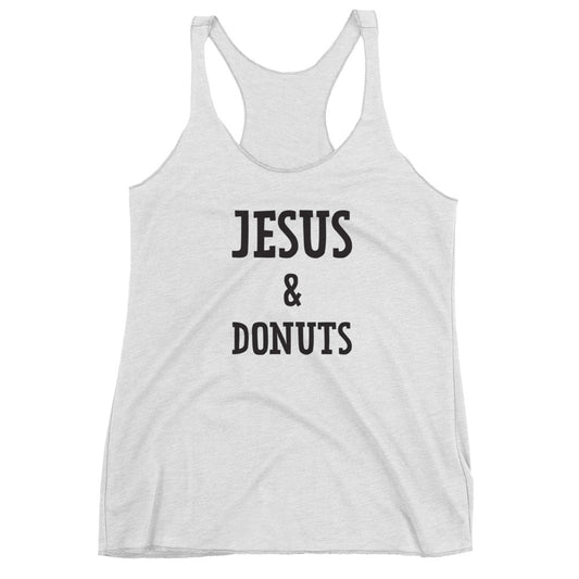 Jesus and Donuts Women's Racerback Tank