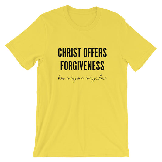 Christ offers Forgiveness Unisex T-Shirt