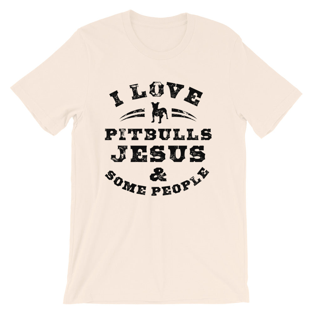 Pitbulls and Jesus Unisex T-Shirt