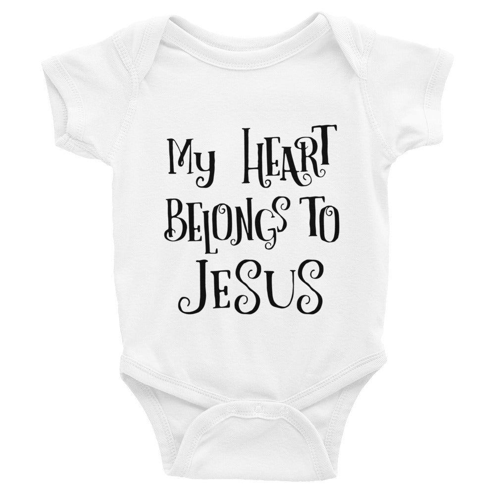 Heart Belongs to Jesus Infant Bodysuit