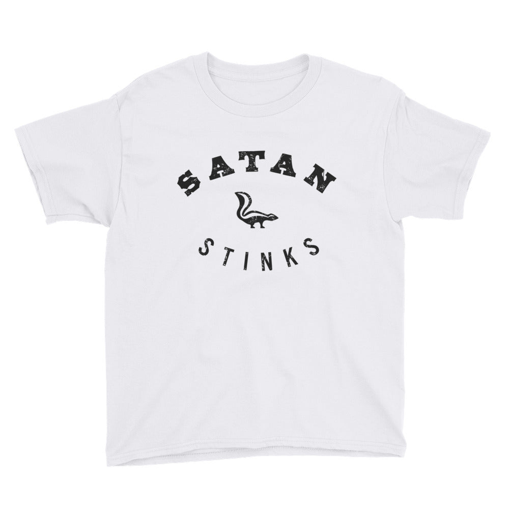 Satan Stinks Youth Short Sleeve T-Shirt