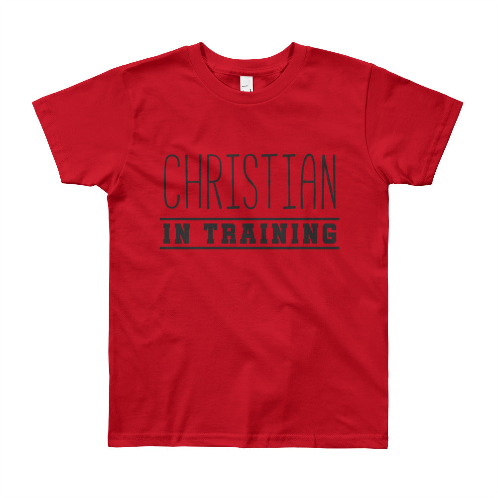 Christian in Training Youth Short Sleeve T-Shirt