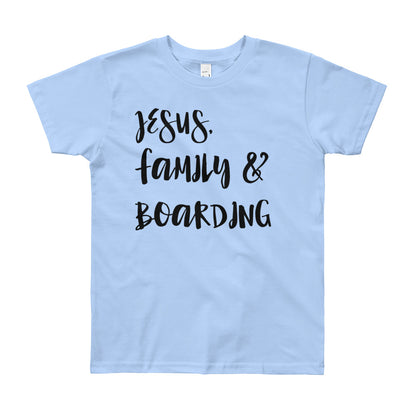 JESUS Family and Boarding Youth Short Sleeve T-Shirt