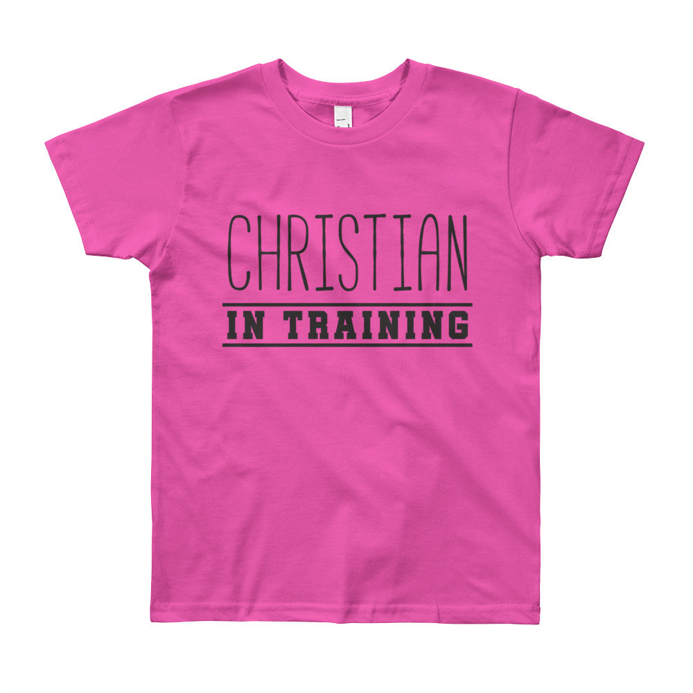 Christian in Training Youth Short Sleeve T-Shirt