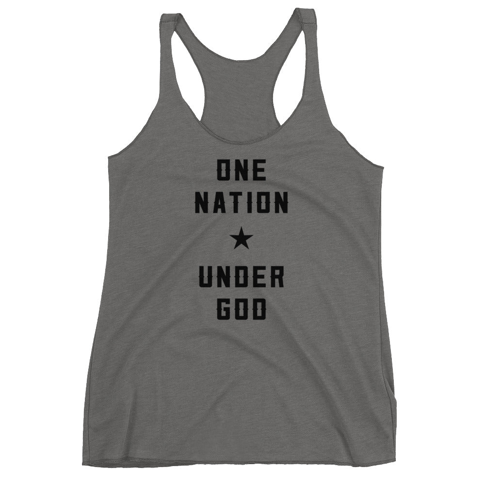 One Nation Under God Women's Racerback Tank