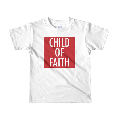 Child of Faith in red toddler t-shirt