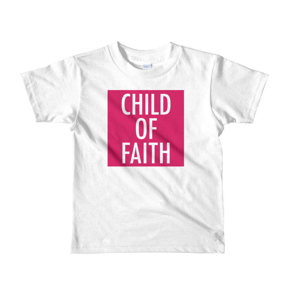Child of Faith in berry toddler t-shirt
