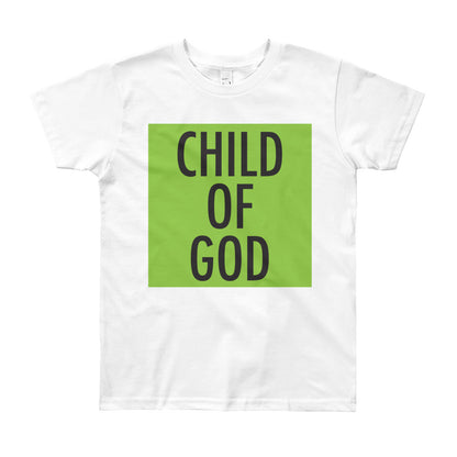 Child of God in Lime Youth Tee