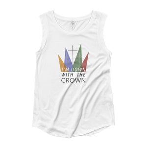Down With The Crown Ladies’ Cap Sleeve T-Shirt