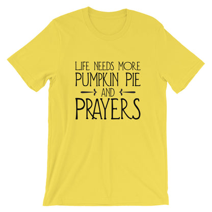 Pumpkin Pie and Prayers Unisex T-Shirt