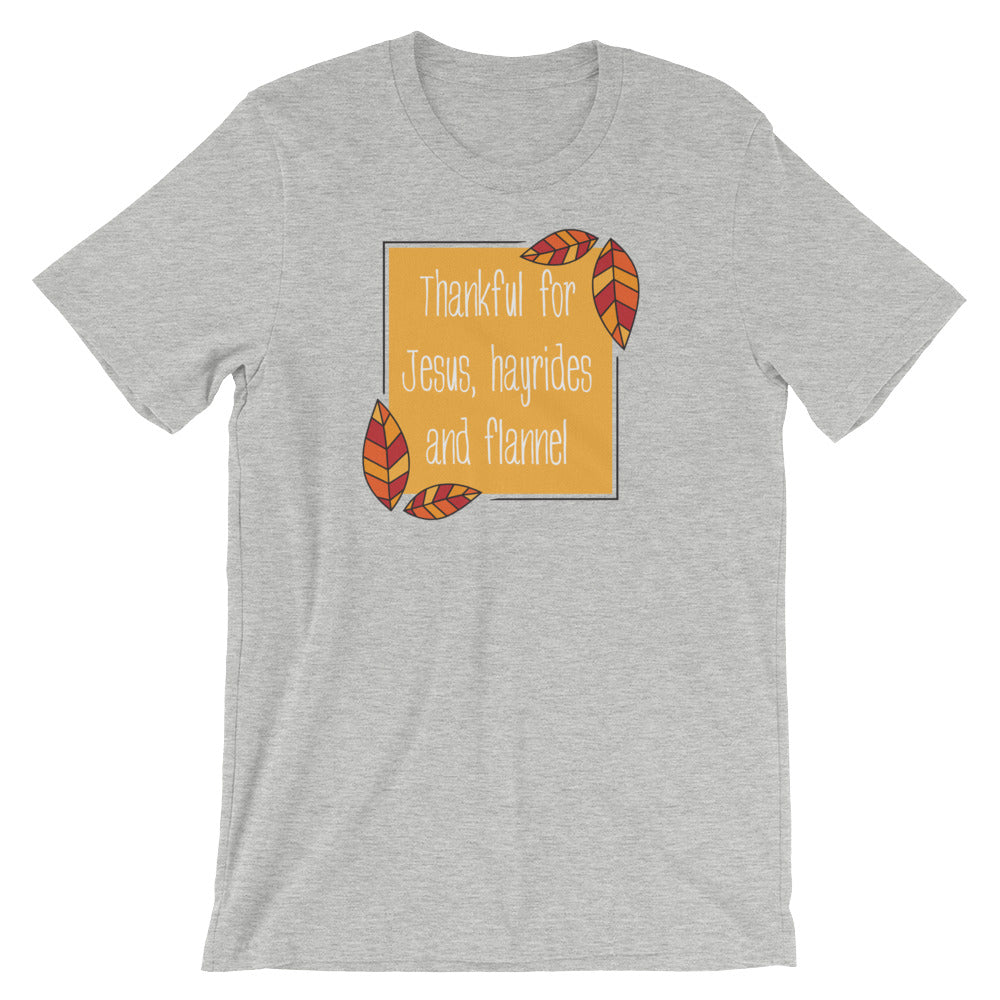 Jesus, Hayrides and Flannel Unisex T-Shirt