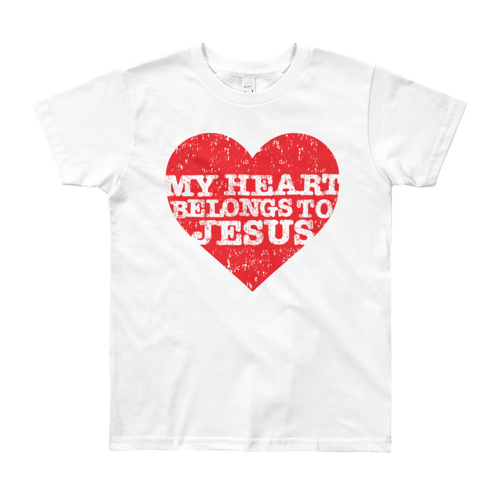 My Heart Belongs Love Youth Short Sleeve T-Shirt