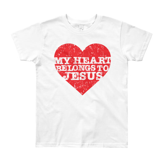 My Heart Belongs Love Youth Short Sleeve T-Shirt