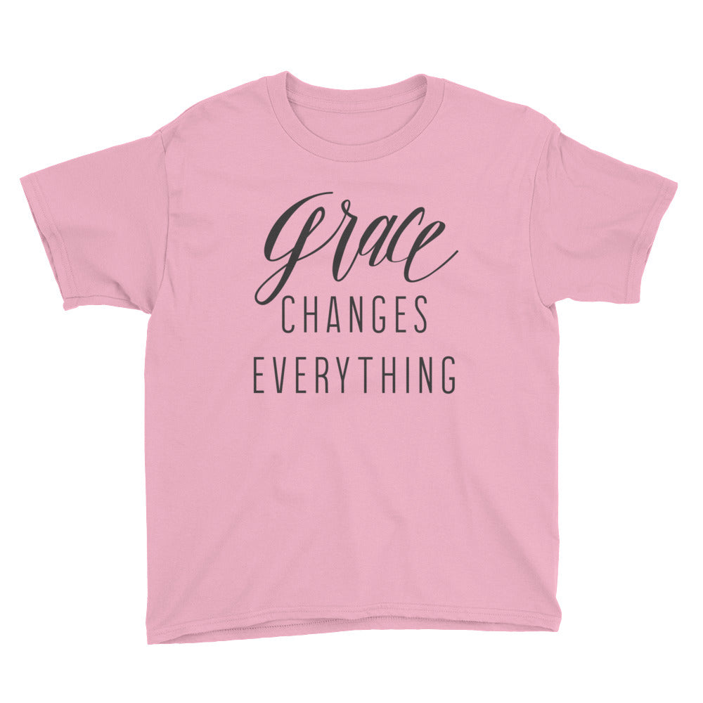 Grace changes everything Youth Short Sleeve T-Shirt