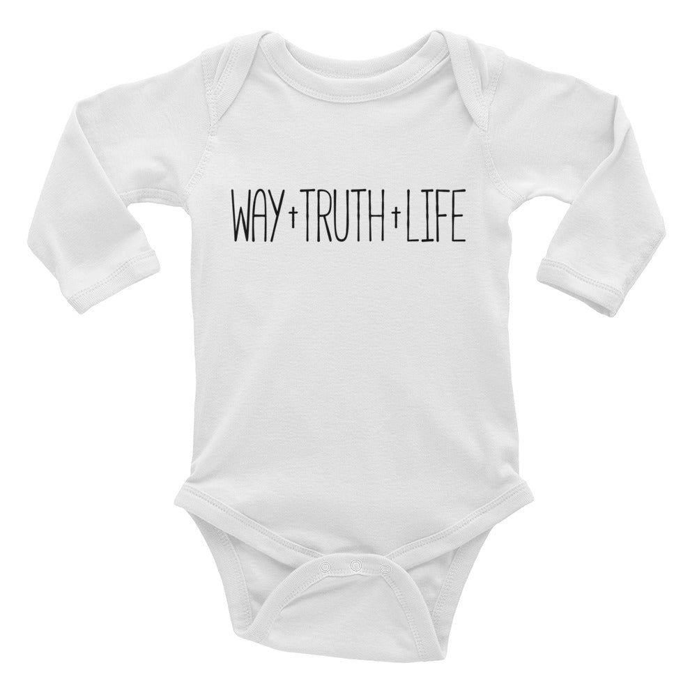Way Truth Life Infant Long Sleeve Bodysuit