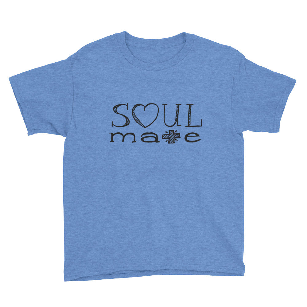 Love Soul Mate Hand Drawn Youth Short Sleeve T-Shirt