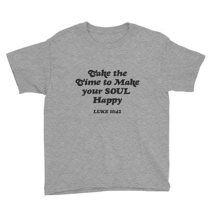 Happy Soul  Youth Lightweight Fashion T-Shirt with Tear Away Label
