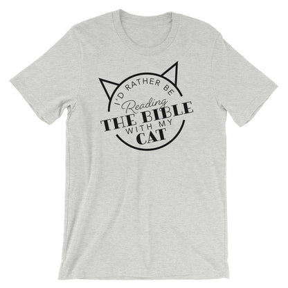 Reading the Bible with my Cat Unisex T-Shirt
