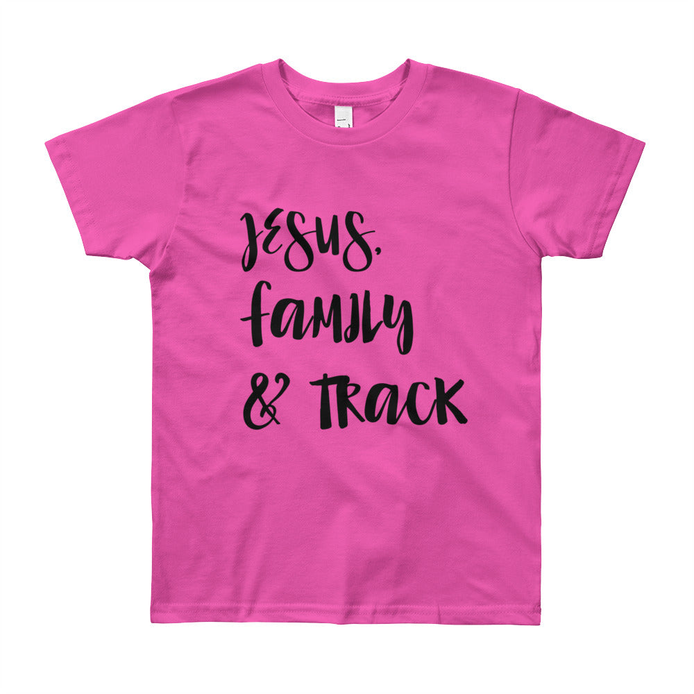 JESUS Family and Track Youth Short Sleeve T-Shirt