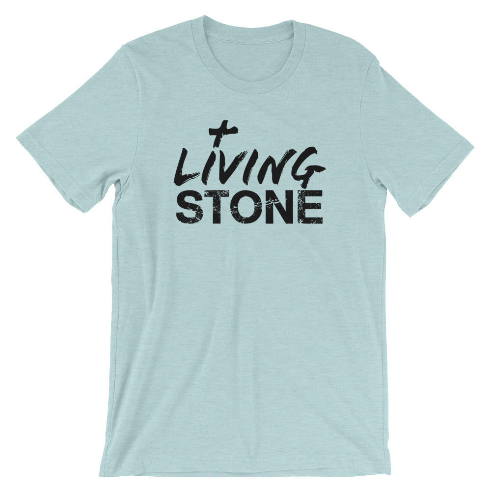 Living Stone Unisex Short Sleeve Jersey T-Shirt with Tear Away Label