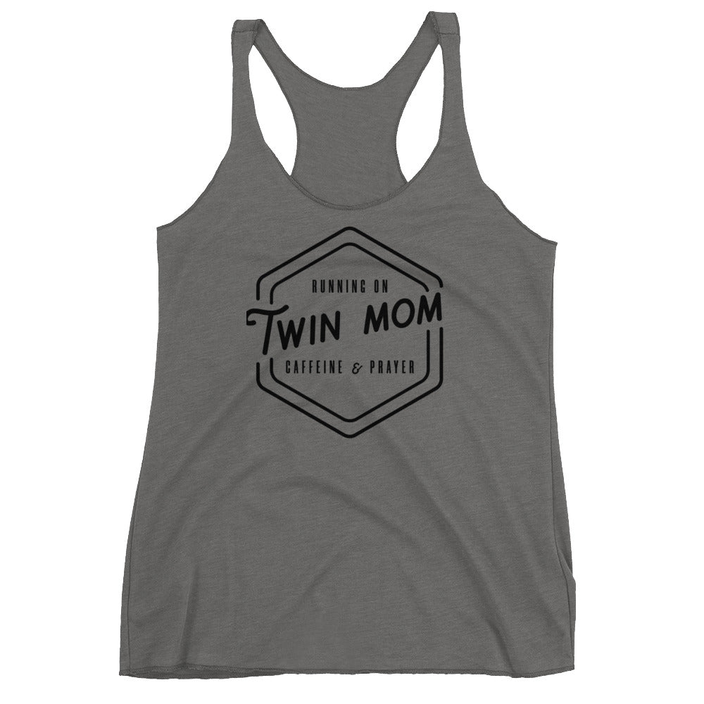 Twin mom - double blessing Women's Racerback Tank