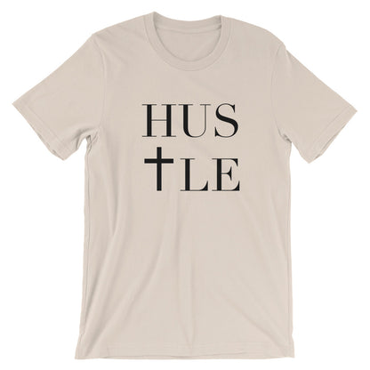 HusTle Unisex Short Sleeve Jersey T-Shirt with Tear Away Label